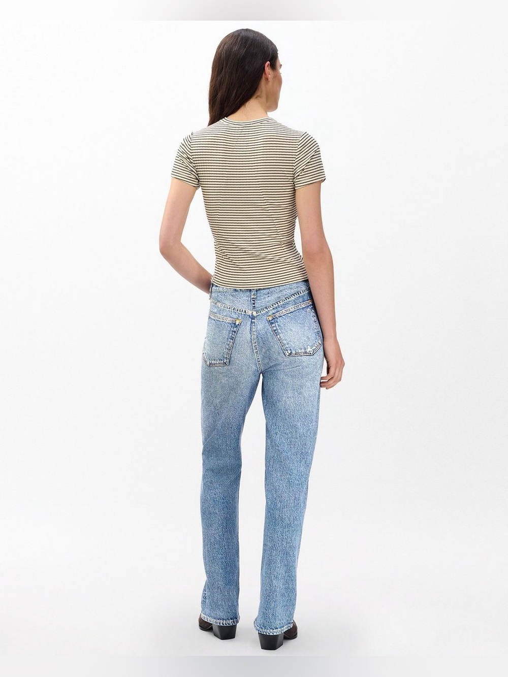 rag & bone Miramar Shea Cotton Terry Relaxed Straight Pant in Tessa, Size 28 - Picture 4 of 12